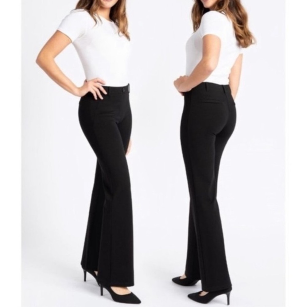 Betabrand Black Classic Boot Dress Pants